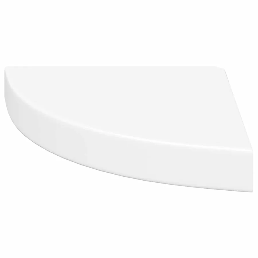 Étagères d'angle flottantes 2 pcs blanc 25x25x3,8 cm MDF - 6