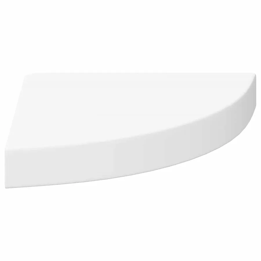 Étagères d'angle flottantes 2 pcs blanc 25x25x3,8 cm MDF - 7