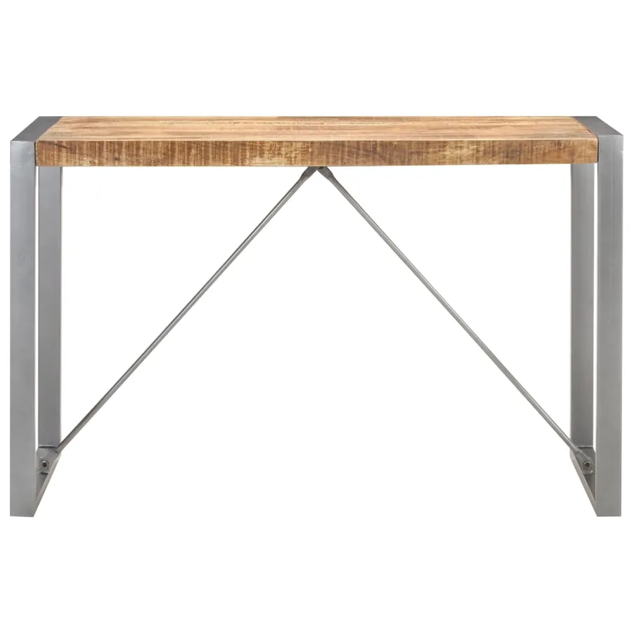 Table à dîner 120x60x75 cm Bois de manguier massif brut - 2