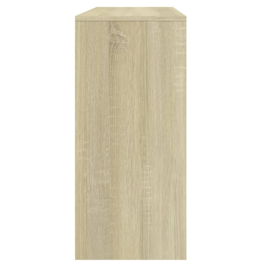 Table console chêne sonoma 100x35x76,5 cm bois d'ingénierie - 7