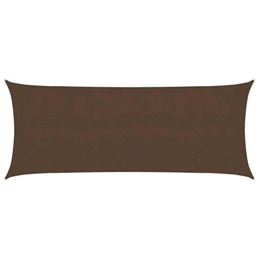 Voile d'ombrage 160 g/m² Marron 2x5 m PEHD - 2