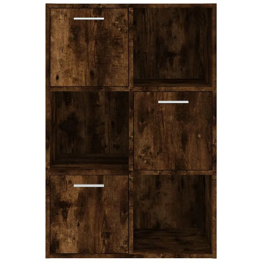 Armoire de rangement Chêne fumé 60x29,5x90 cm - 3