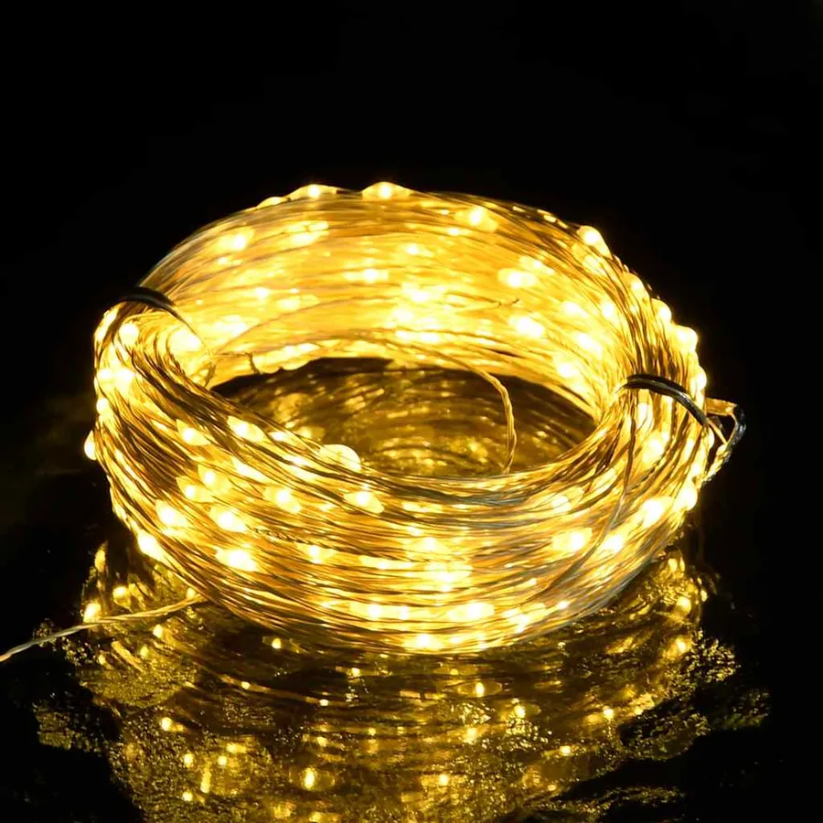 Guirlande LED avec 150 LED Blanc chaud 15 m - 2