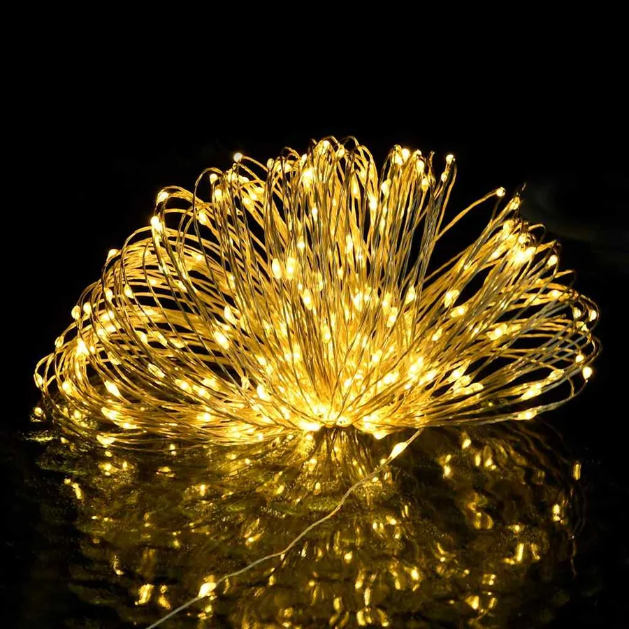 Guirlande LED avec 150 LED Blanc chaud 15 m - 4