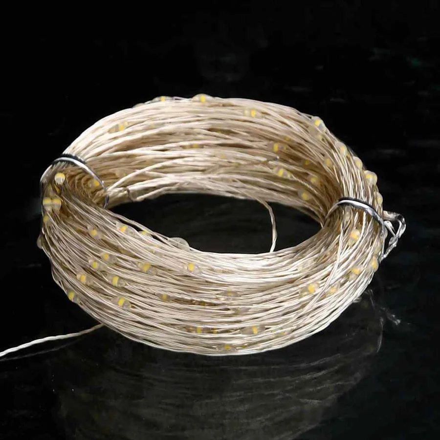 Guirlande LED avec 150 LED Blanc chaud 15 m - 6