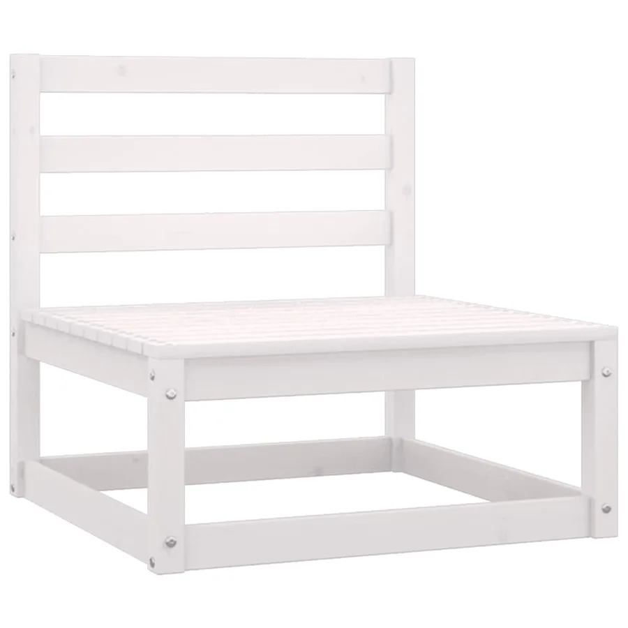 Salon de jardin 7 pcs avec coussins Bois de pin massif - 5