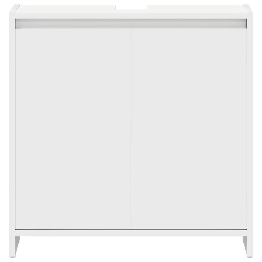 Armoire de salle de bain Blanc 60x33x61 cm Bois d'ingénierie - 6