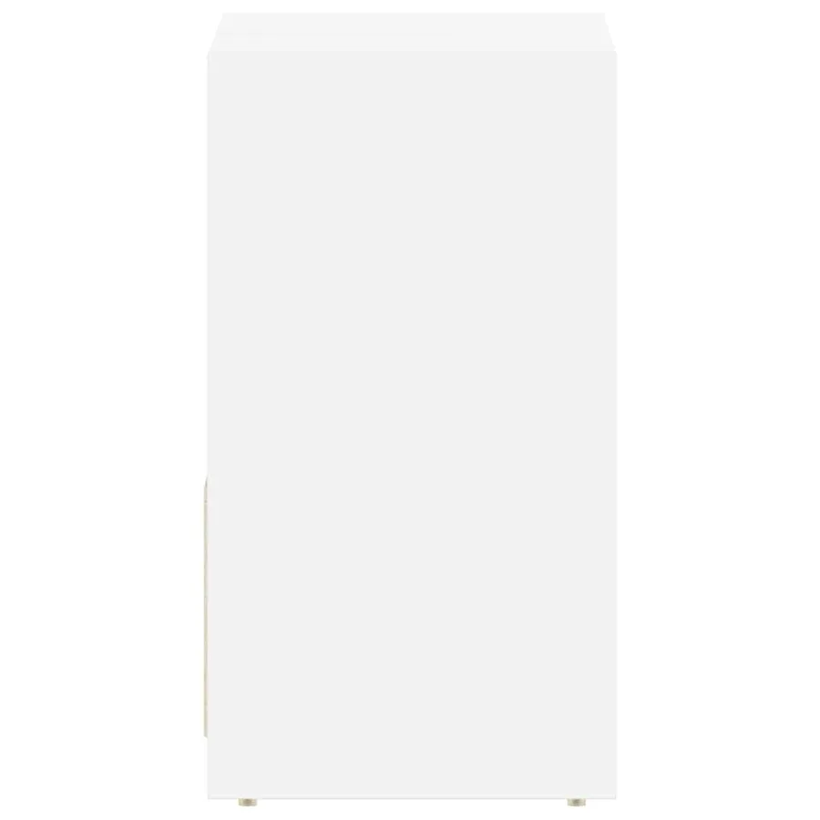 Armoire de salle de bain Blanc 60x33x61 cm Bois d'ingénierie - 7