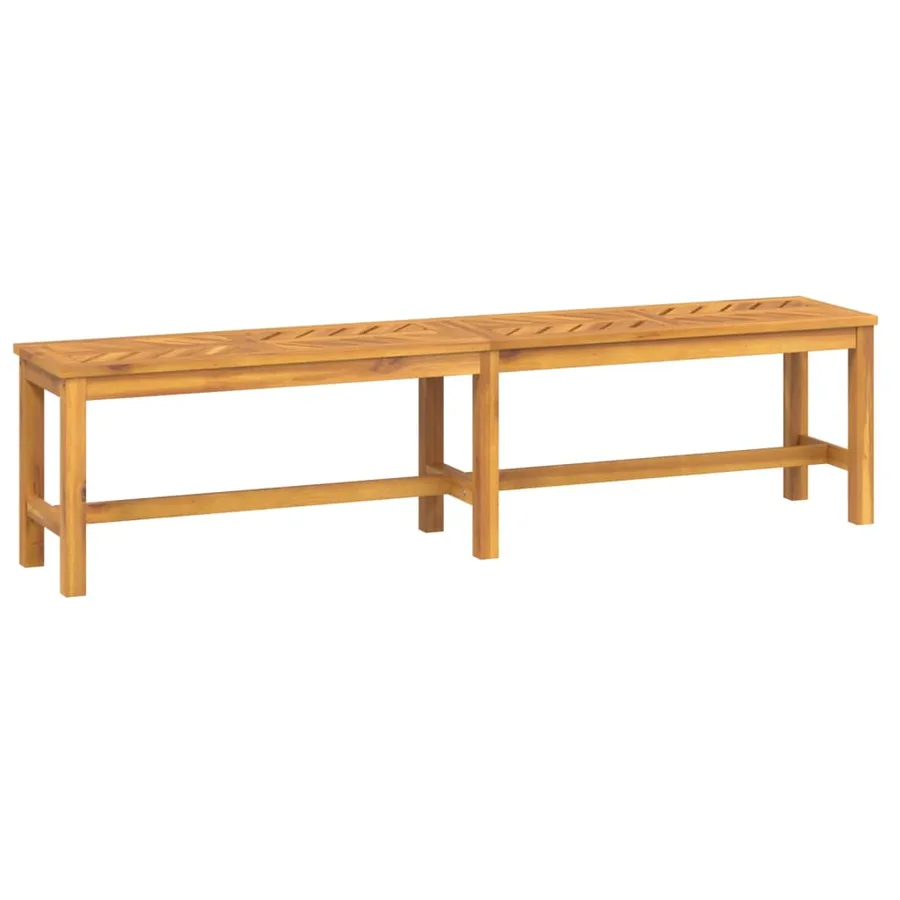 Banc de jardin 180 cm bois massif d'acacia - 2