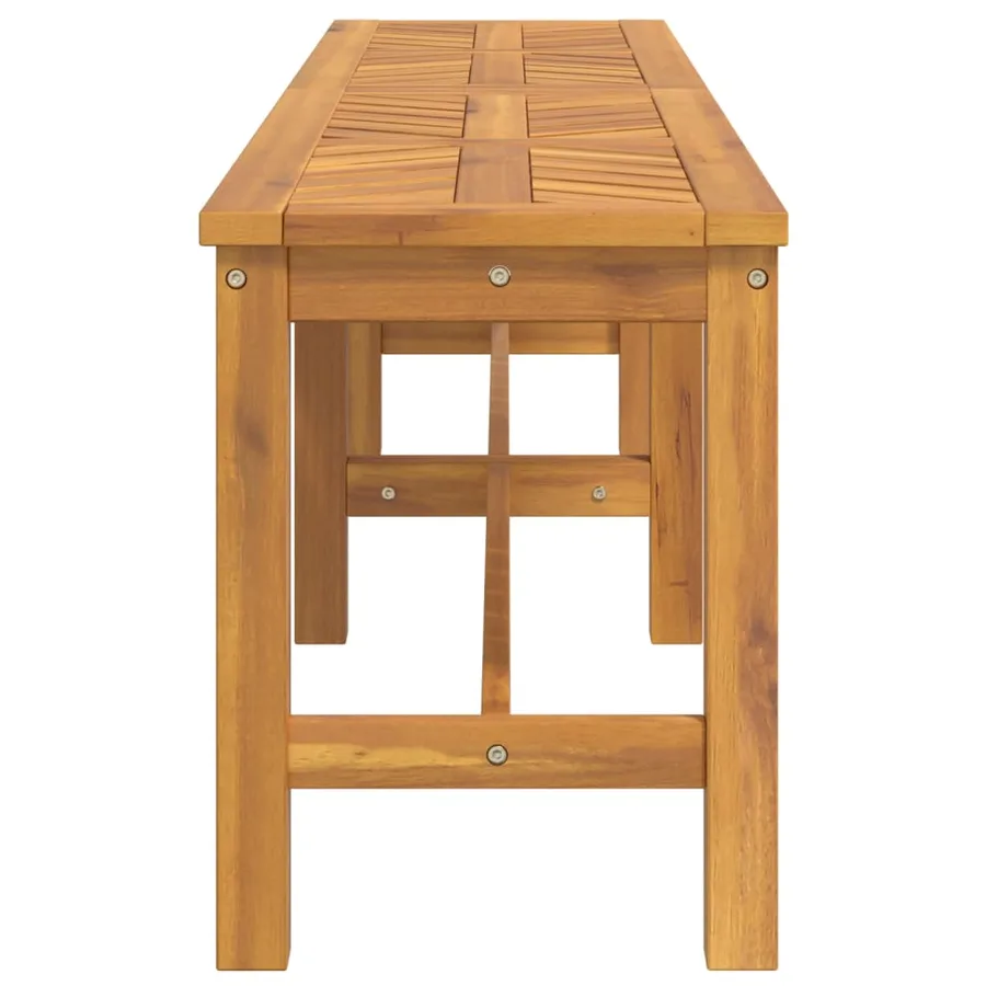 Banc de jardin 180 cm bois massif d'acacia - 4