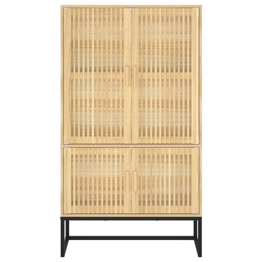 Buffet haut 70x35x125 cm bois d'ingénierie - 5