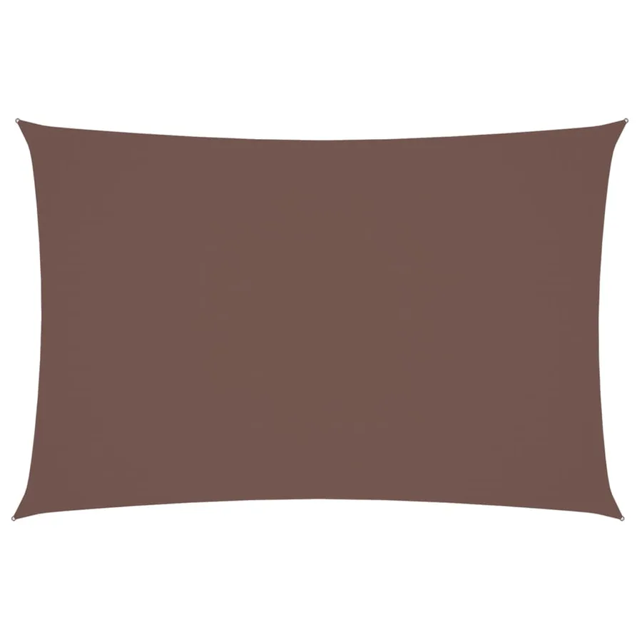 Voile de parasol Tissu Oxford rectangulaire 2x4 m marron - 2