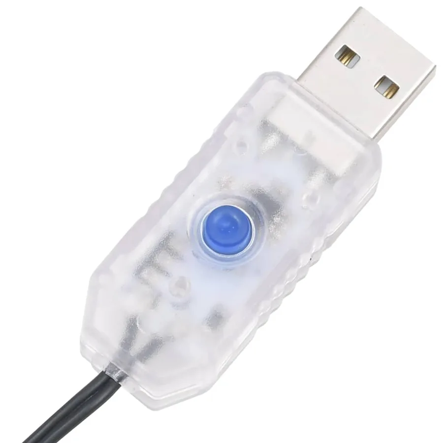 Guirlande LED avec 300 LED Blanc chaud 30 m PVC - 7