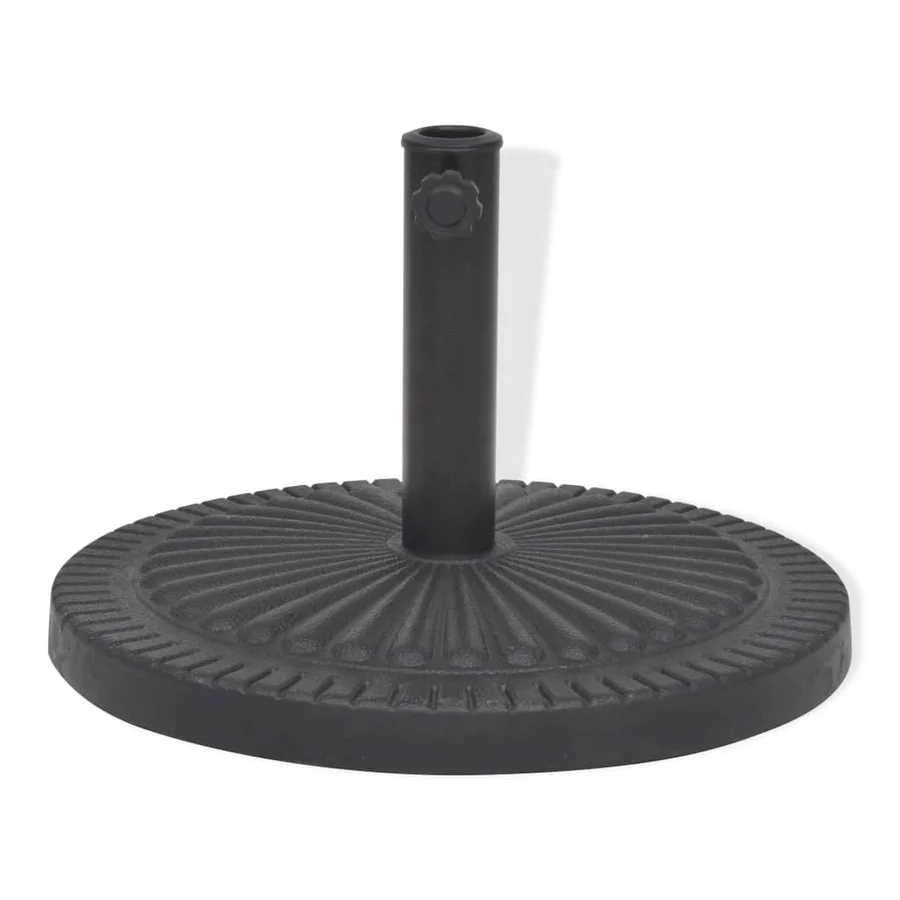 Socle de parasol Résine Rond Noir 29 kg - 2