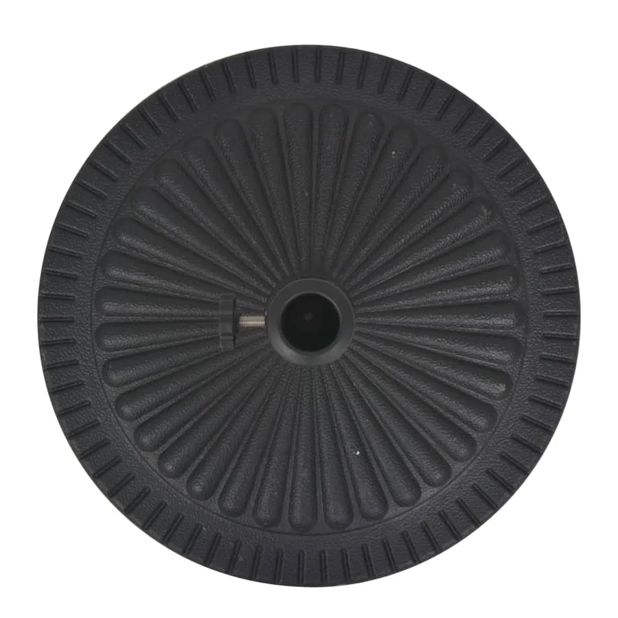 Socle de parasol Résine Rond Noir 29 kg - 4
