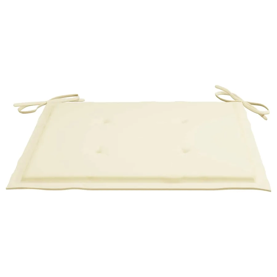 Chaises pliables de jardin lot de 2 avec coussins Bambou - 11