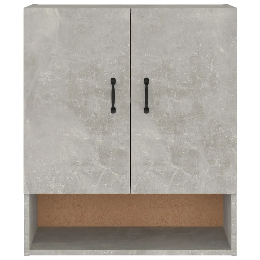 Armoire murale Gris béton 60x31x70 cm Bois d'ingénierie - 5