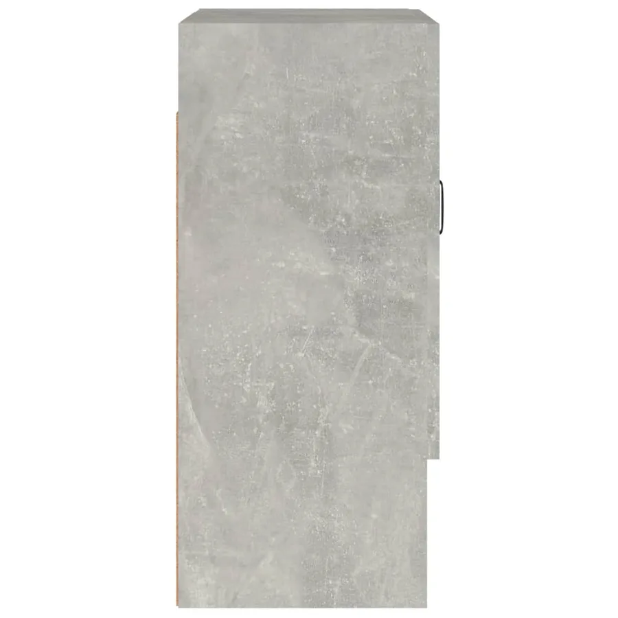Armoire murale Gris béton 60x31x70 cm Bois d'ingénierie - 6