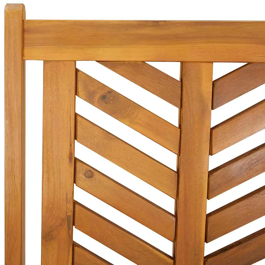 Ensemble de salle à manger pour jardin 7 pc Marron - 9