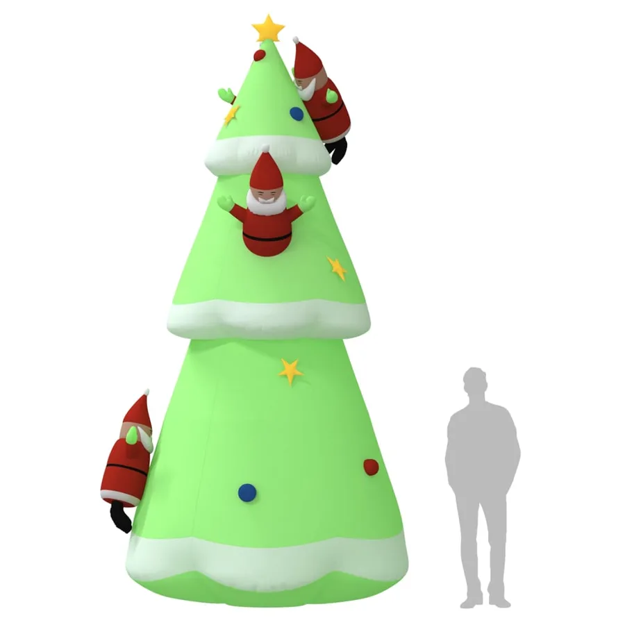 Arbre de Noël gonflable avec LED 500 cm - 11
