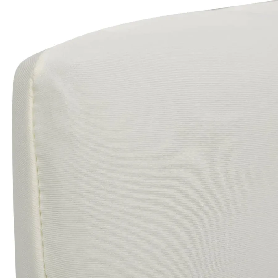 Housse de chaise droite extensible 4 pcs Crème - 3
