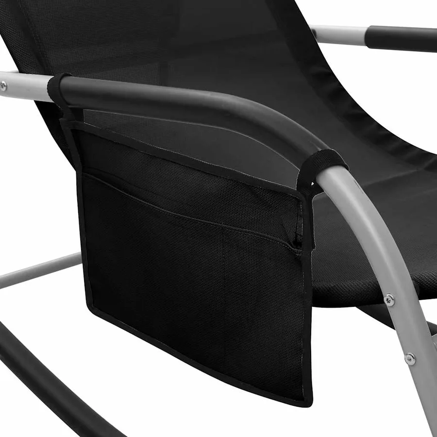 Chaise longue textilène crème et gris - 26