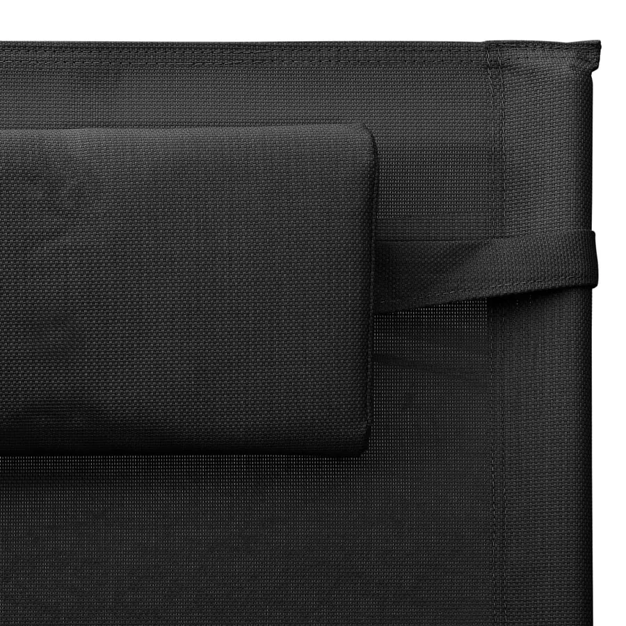 Chaise longue textilène crème et gris - 27