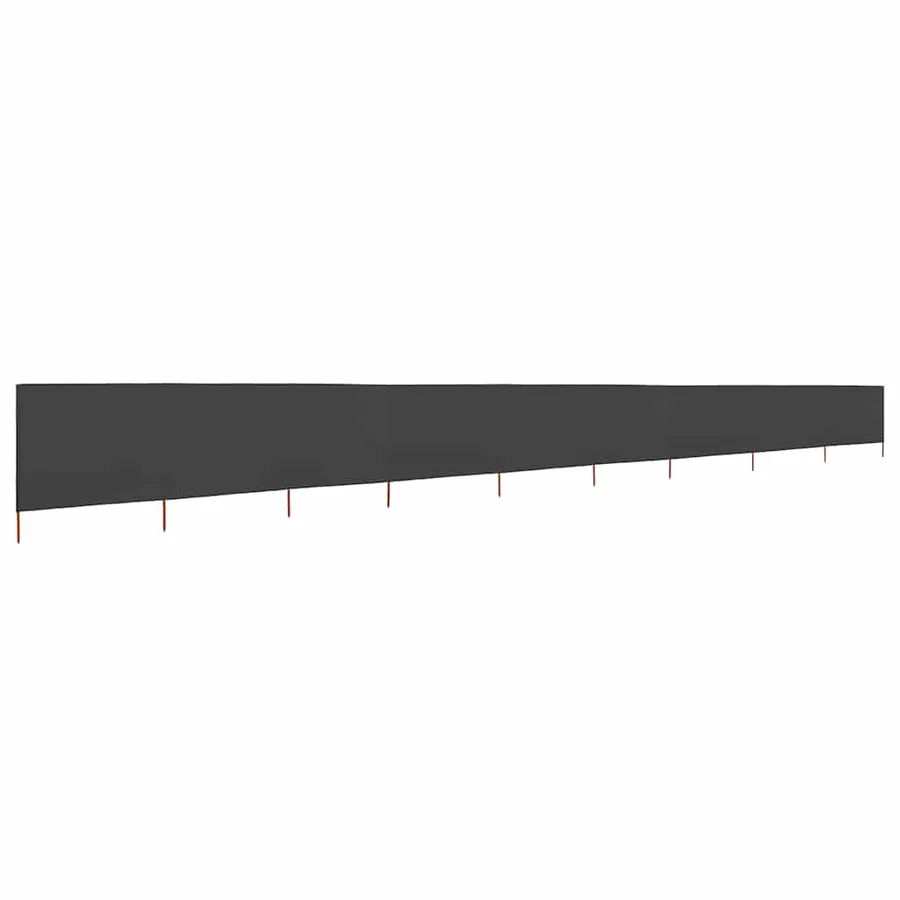 Paravent 9 panneaux Tissu 1200 x 160 cm Anthracite - 2