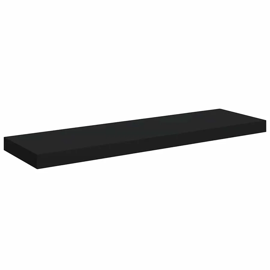 Étagère flottante murale noir 80x23,5x3,8 cm MDF - 2