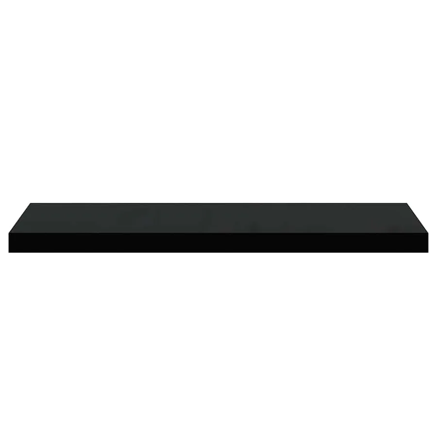 Étagère flottante murale noir 80x23,5x3,8 cm MDF - 6