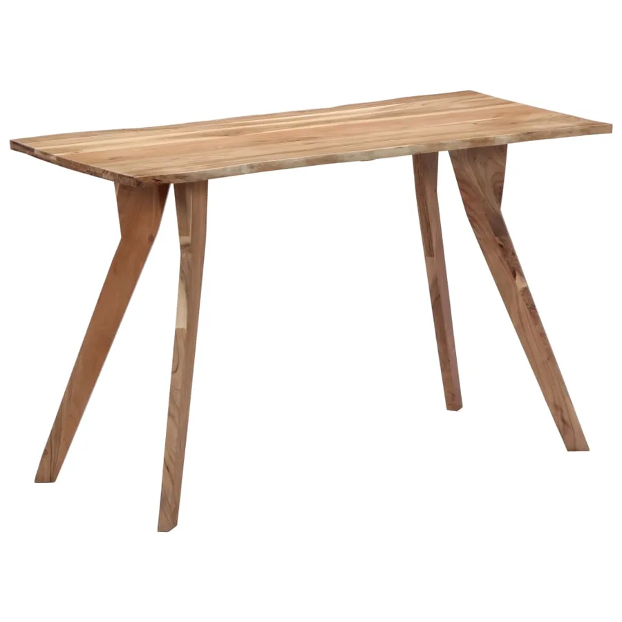 Table de salle à manger 120x58x76 cm Bois d'acacia solide - 12
