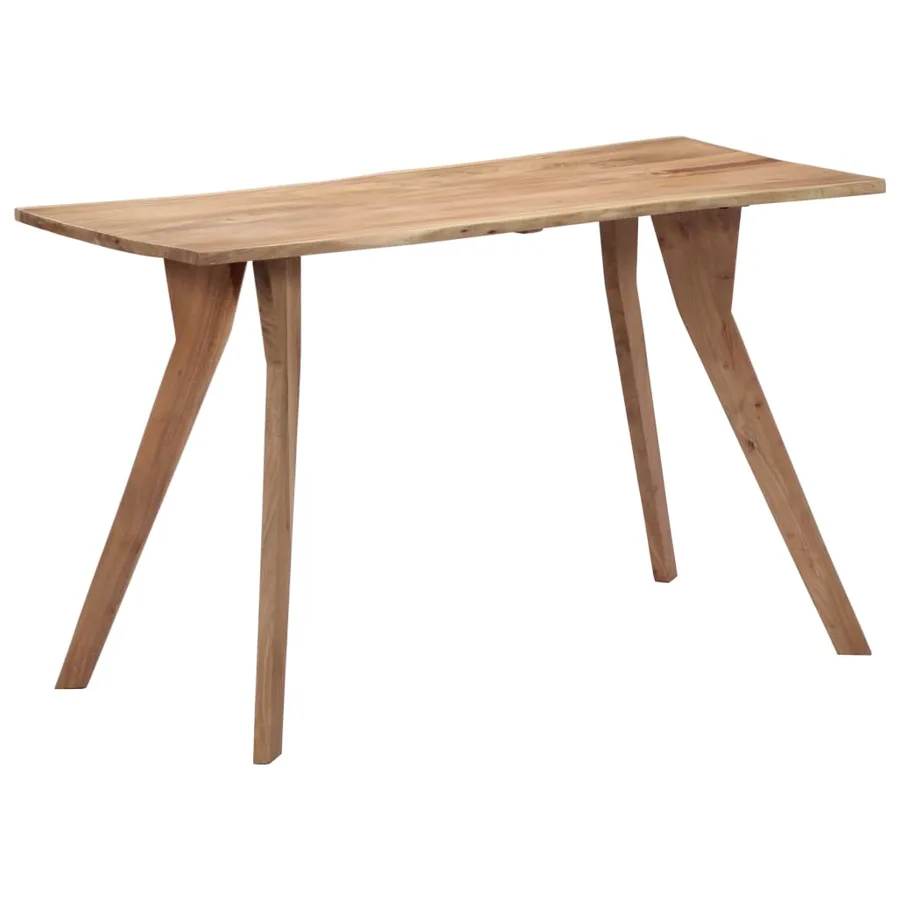 Table de salle à manger 120x58x76 cm Bois d'acacia solide - 13