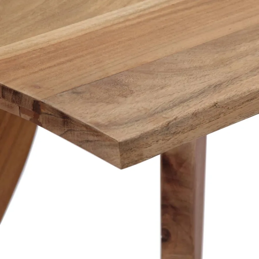 Table de salle à manger 120x58x76 cm Bois d'acacia solide - 5