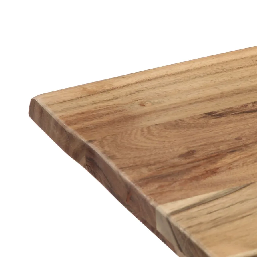 Table de salle à manger 120x58x76 cm Bois d'acacia solide - 6