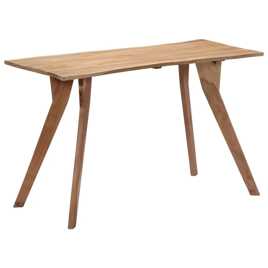 Table de salle à manger 120x58x76 cm Bois d'acacia solide - 9