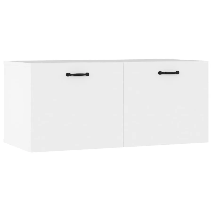 Armoire murale blanc 80x36,5x35 cm bois d'ingénierie - 2
