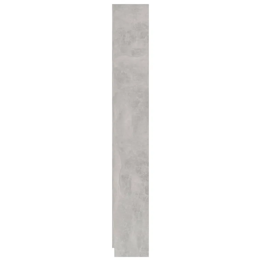 Bibliothèque à 5 niveaux Gris béton 60x24x175cm Bois ingénierie - 5