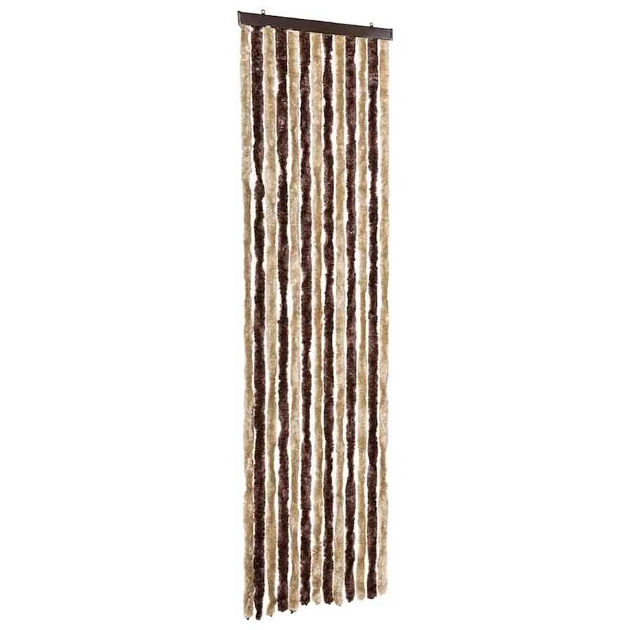 Moustiquaire Beige et marron clair 56 x 185 cm Chenille - 2