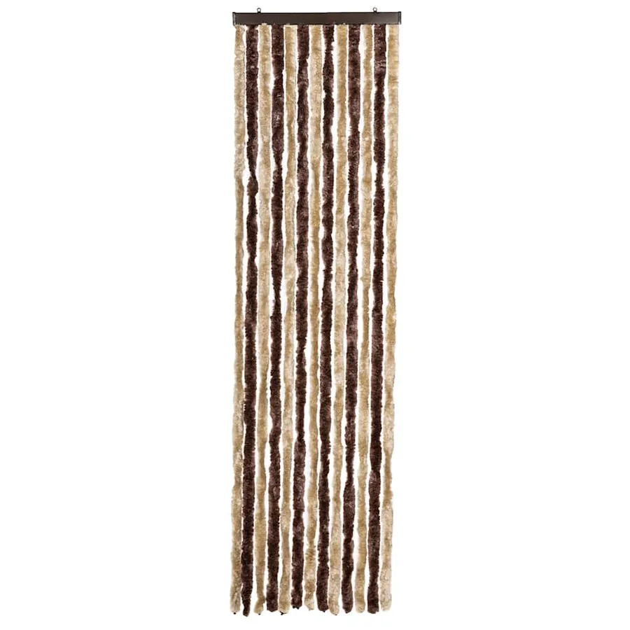Moustiquaire Beige et marron clair 56 x 185 cm Chenille - 3