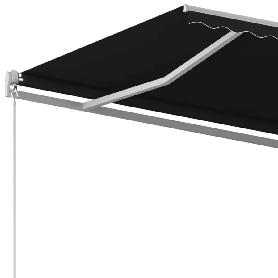 Auvent manuel rétractable 450x350 cm Anthracite - 4