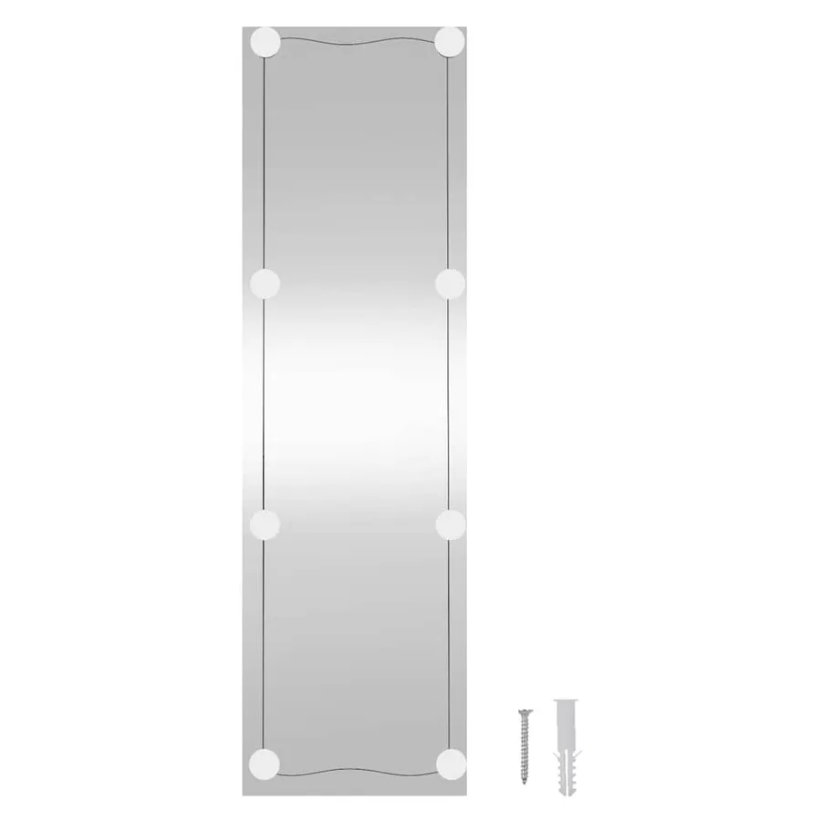 Miroir mural avec lumières LED 30x100 cm verre rectangulaire - 15
