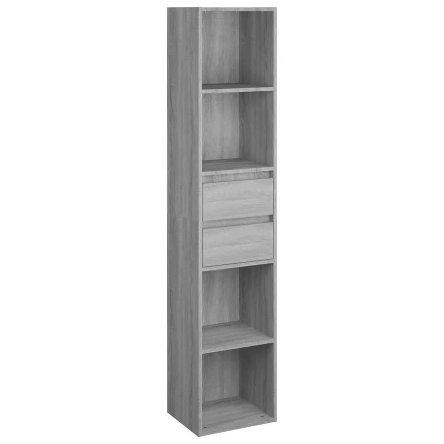 Bibliothèque Sonoma gris 36x30x171 cm Bois d'ingénierie - 2