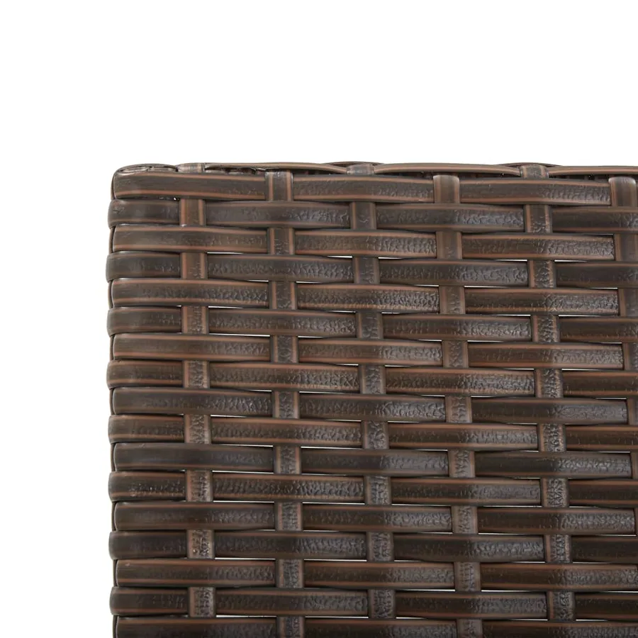 Banc de jardin avec coussins 176 cm Marron Résine tressée - 8