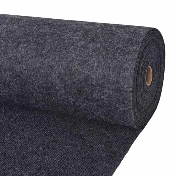 Tapis Anthracite 1,2 x 10 m Polyester
