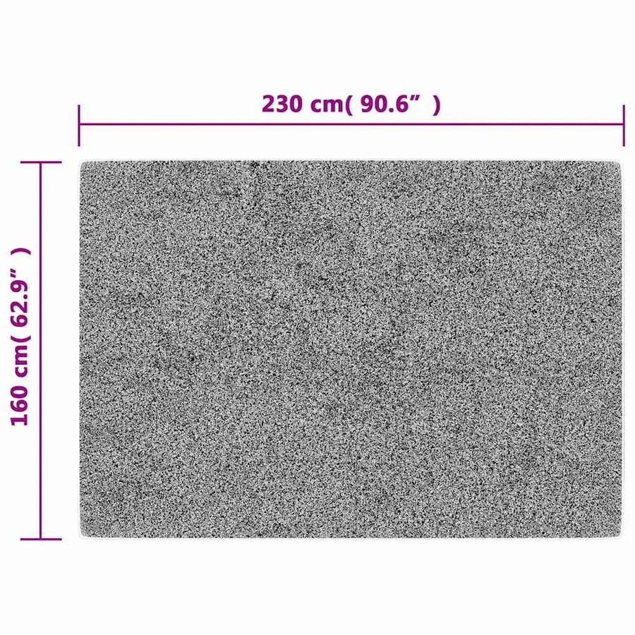 Tapis lavable 160x230 cm gris - 5