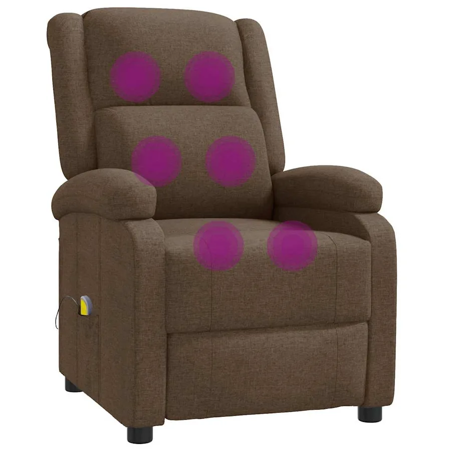 Fauteuil de massage Marron Tissu - 2