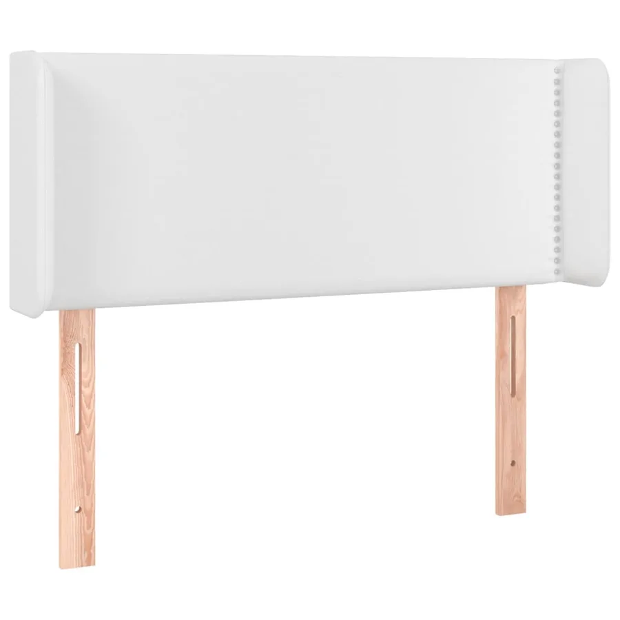 Tête de lit à LED Blanc 103x16x78/88 cm Similicuir - 3