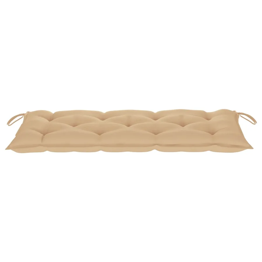 Banc de jardin avec coussin 120 cm Bois d'acacia massif - 6