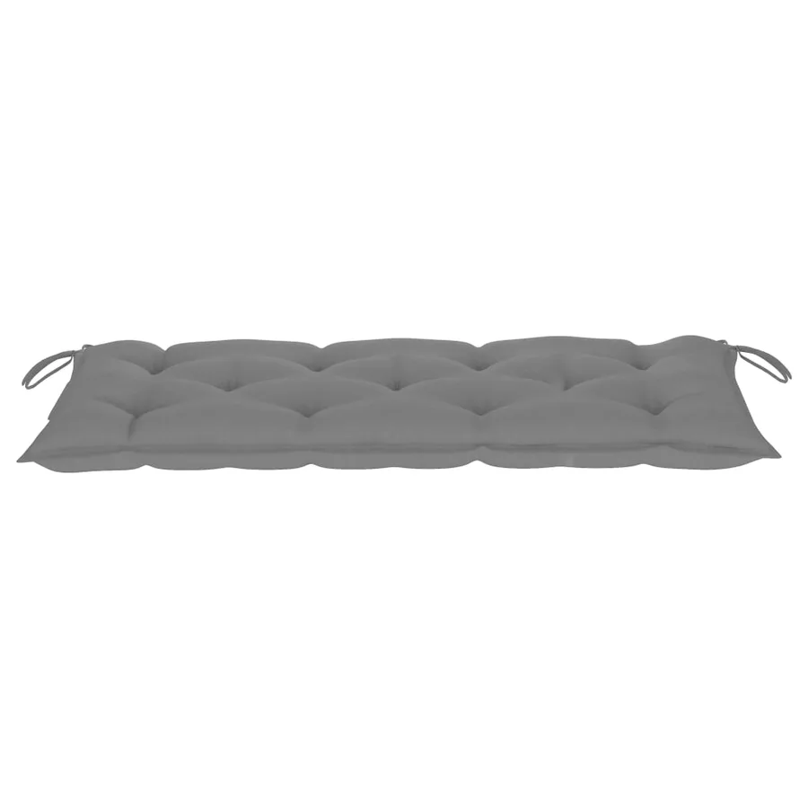 Banc de jardin avec coussin 120 cm Bois d'acacia massif - 6