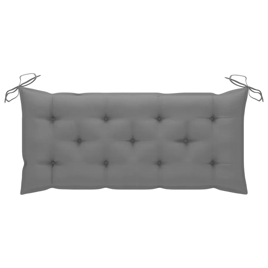 Banc de jardin avec coussin 120 cm Bois d'acacia massif - 7